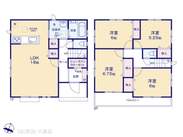 四街道市下志津新田の新築一戸建(間取り)