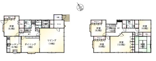 千葉市稲毛区園生町の中古一戸建て
