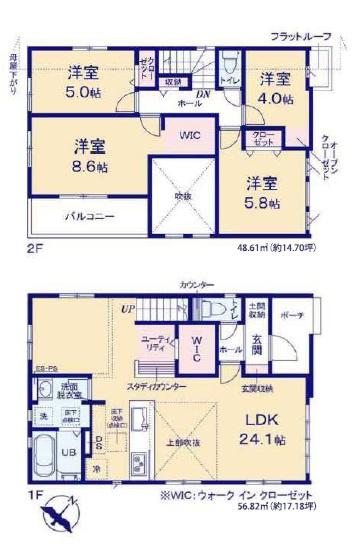 袖ケ浦市福王台4丁目　新築一戸建て　2期　4号棟