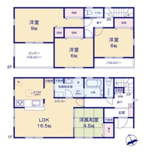 木更津市中島　新築一戸建て　1号棟