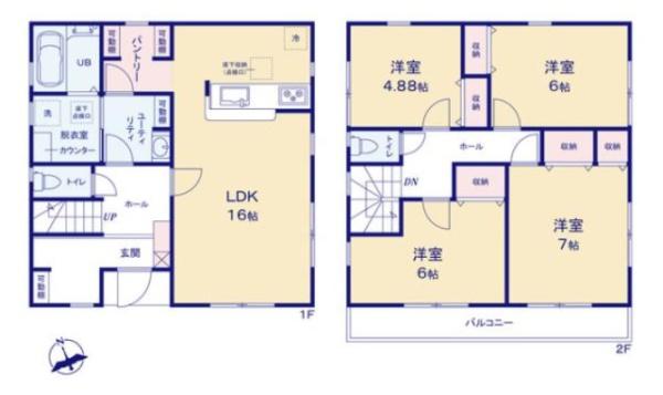木更津市中島　新築一戸建て　3号棟