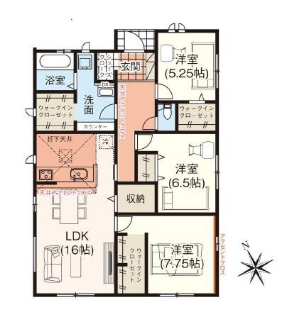 君津市南久保3丁目　新築一戸建て　1号棟