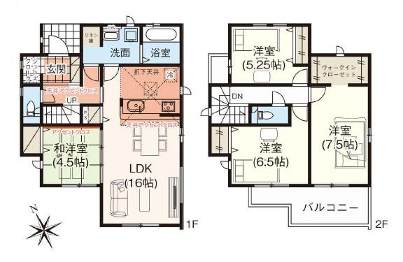 君津市南久保3丁目　新築一戸建て　2号棟