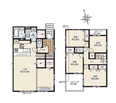木更津市本郷2丁目　新築一戸建て　1期　1号棟