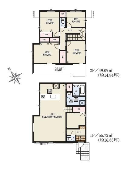 君津市南久保2丁目　新築一戸建て　1期　1号棟