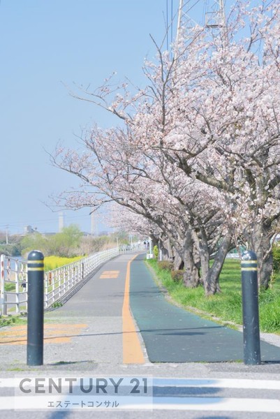 君津市南久保2丁目の土地(小糸川沿岸歩行者専用通路)