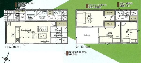 袖ケ浦市今井3丁目　新築一戸建て　第5　1号棟