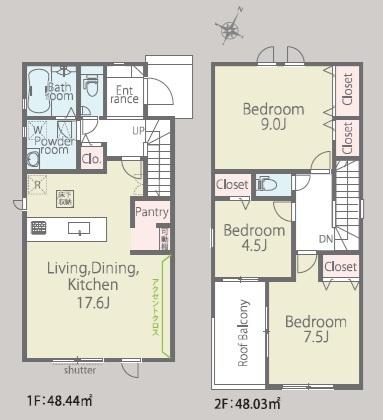 袖ケ浦市袖ケ浦駅前2丁目　新築一戸建て　第1期　1号棟
