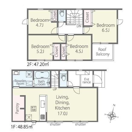 袖ケ浦市今井1丁目　新築一戸建て　第1期　3号棟