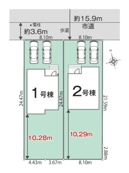 袖ケ浦市蔵波台5丁目　新築一戸建て　01期　1号棟