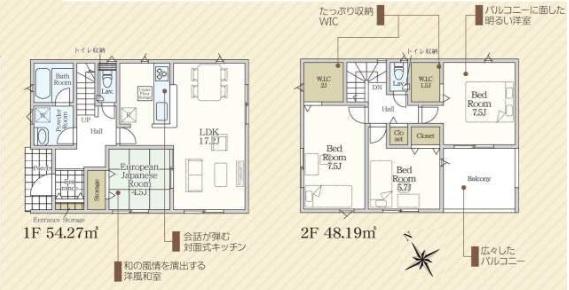 富津市千種新田　新築一戸建て　第2　1号棟