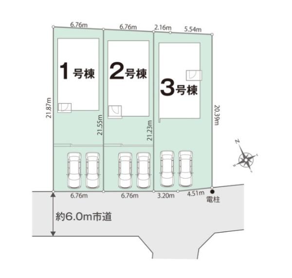 袖ケ浦市長浦駅前2丁目　新築一戸建て　01期　1号棟