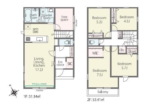 君津市北子安1丁目　新築一戸建て　01期　3号棟