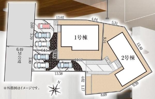 君津市外箕輪1丁目　2期　新築一戸建て　1号棟