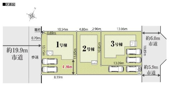 袖ケ浦市袖ケ浦駅前2丁目　新築一戸建て　01期　1号棟