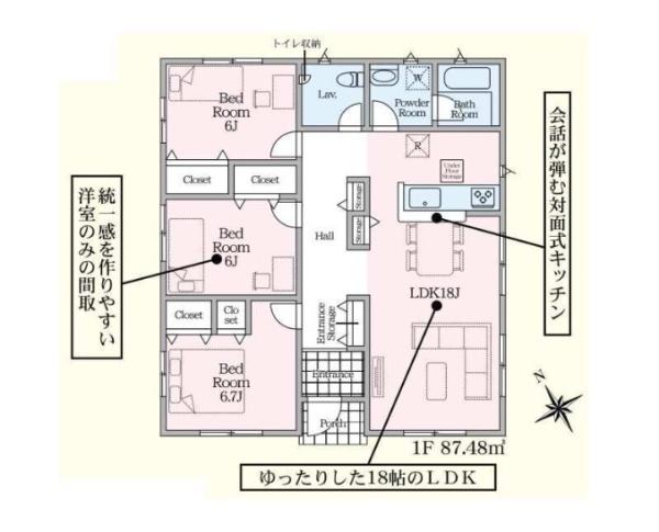 富津市下飯野　新築一戸建て　第4　1号棟
