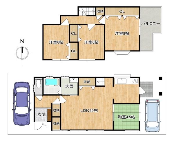 箕面市坊島５丁目の中古一戸建て