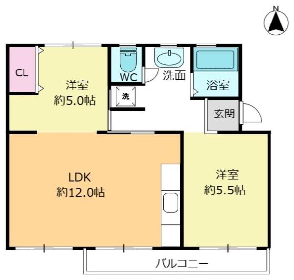 粟生第二住宅３号棟　１階