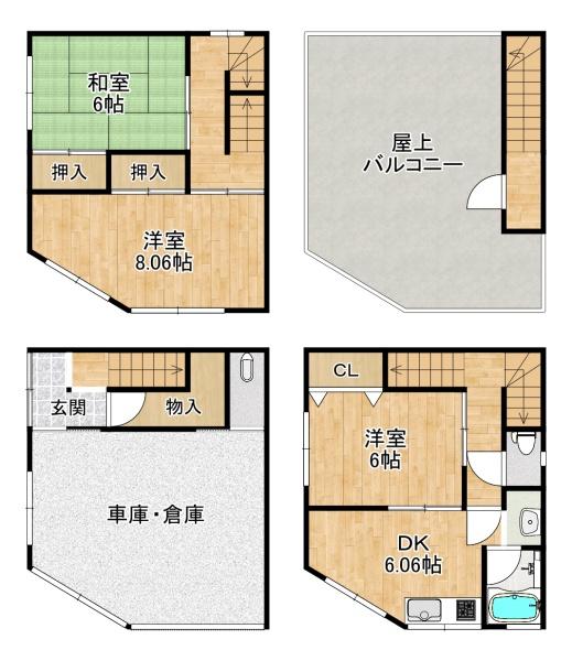 東大阪市足代3丁目　【中古戸建】