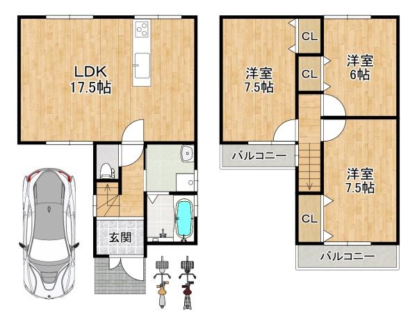 東大阪市新喜多２丁目　【中古一戸建】