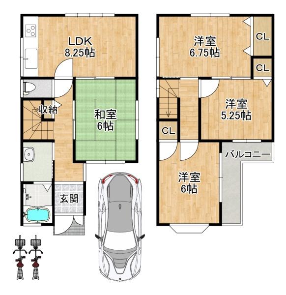 八尾市宮町4丁目　【中古戸建】