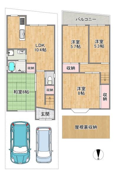 東大阪市中石切町3丁目【中古戸建】
