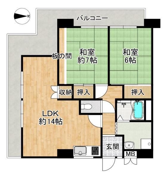 ハイマート弥刀2番館【中古マンション】