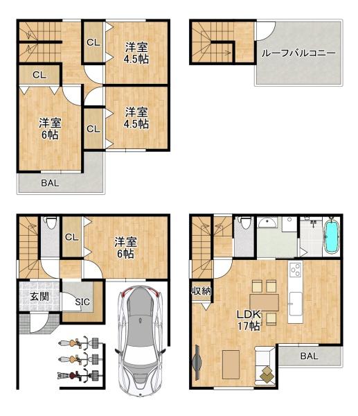 東大阪市御厨東2丁目　【新築戸建て】