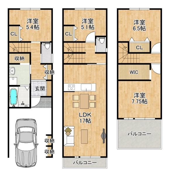 東大阪市下小阪2丁目【新築戸建て】