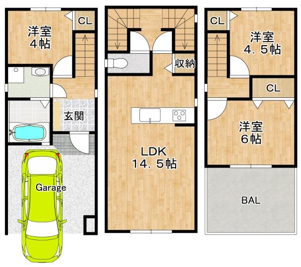八尾市楠根町　【新築戸建て】