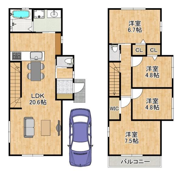 東大阪市東石切町５丁目の新築一戸建