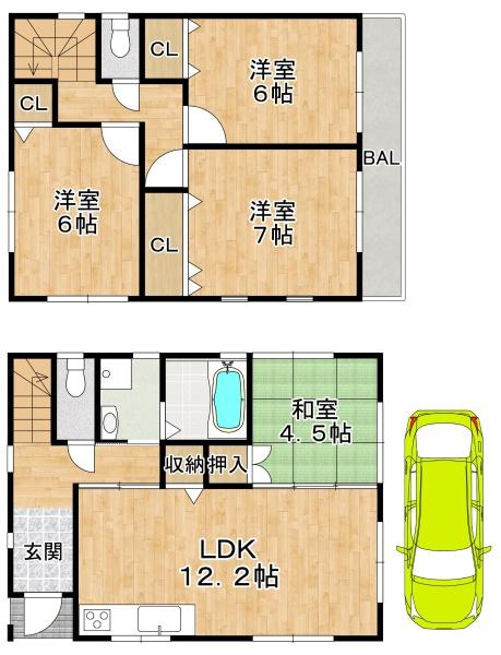 八尾市永畑町1丁目　【中古戸建】