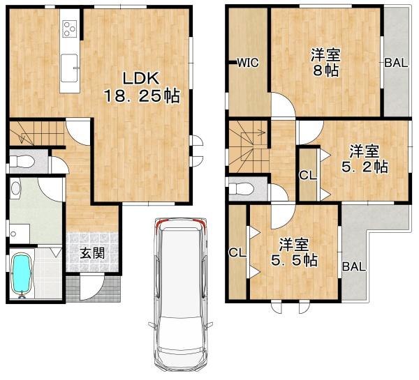 東大阪市永和３丁目の新築一戸建