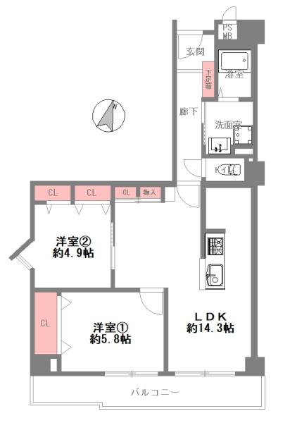 ユーロハイツ本田　【中古マンション】