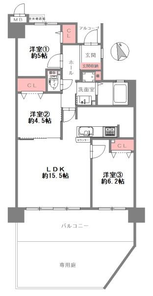四季彩都いちょう館B棟　【中古マンション】