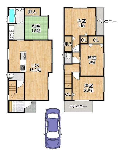 東大阪市北石切町　3号地　【新築戸建て】
