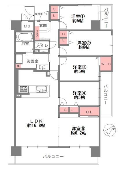 ファミールハイツ八尾A棟　【中古マンション】