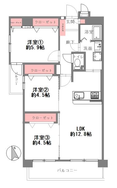 スワローハイツ北畠　【中古マンション】