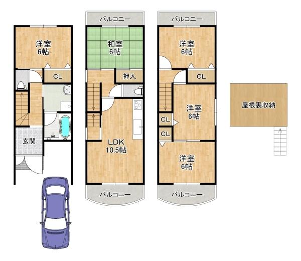 東大阪市荒川３丁目の中古一戸建て