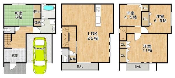 大阪市生野区巽東４丁目の中古一戸建て