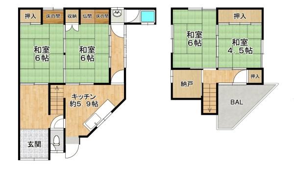 東大阪市大蓮東２丁目の中古一戸建て