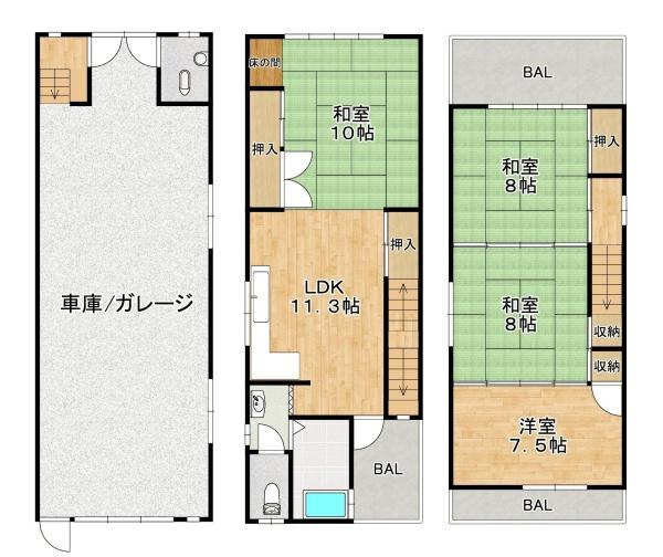 大阪市生野区巽北１丁目の中古一戸建て