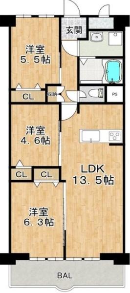 第一シャトー八戸ノ里　【中古マンション】