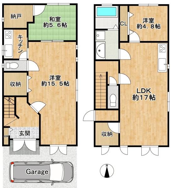 大阪市平野区流町4丁目　【中古戸建】