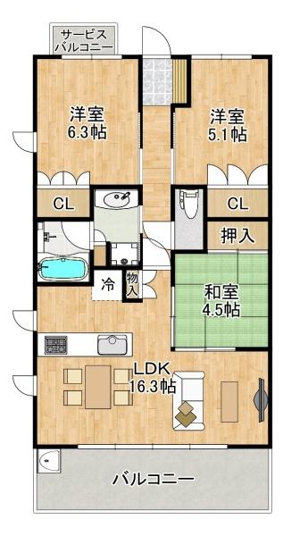 ローレルコート小阪二丁目　【中古マンション】