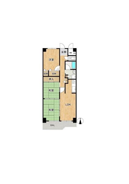 八尾山本レックスマンション　【中古マンション】
