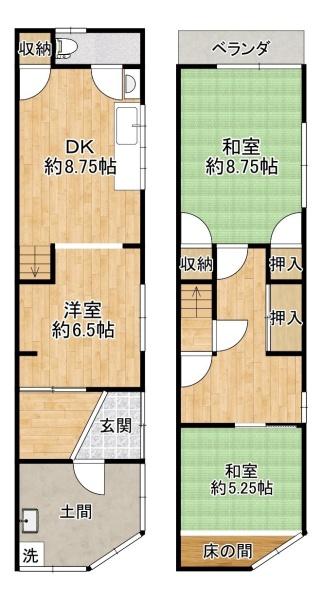 大阪市東住吉区東田辺２丁目の中古一戸建て