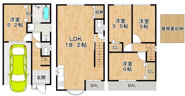 大阪市東成区東今里3丁目　【中古戸建】