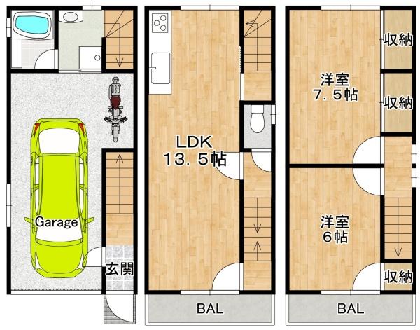 大阪市生野区中川東2丁目　【中古戸建】