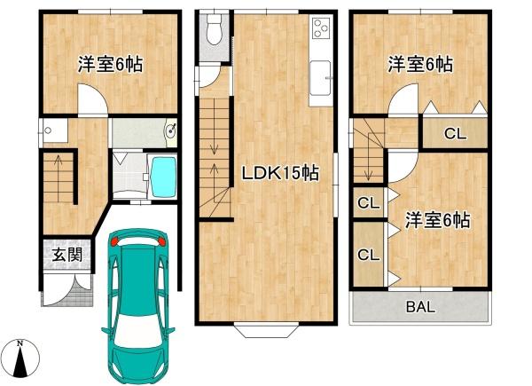 大阪市東成区大今里1丁目　【中古戸建】